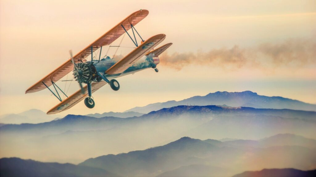 空飛ぶ飛行機